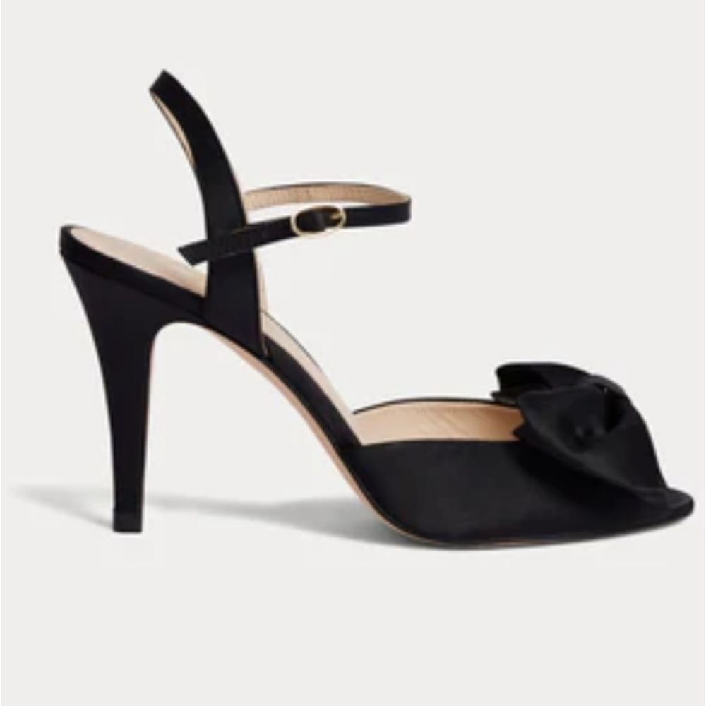 BRAND NEW FOREVER  FLOWER BOWNOT POINTED TOE HIGH HEEL STILETTO SANDAL